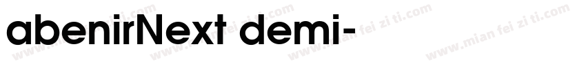 abenirNext demi字体转换